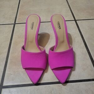 L'AGENCE Women's Pink Slide Sandals